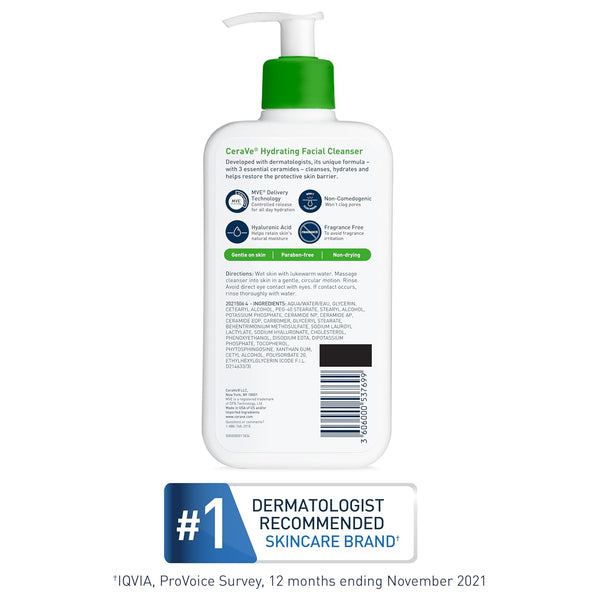 CeraVe Hydrating Cleanser 236ml – Gentle Face Wash for Normal to Dry Skin  – 100% Authentic in Pakistan