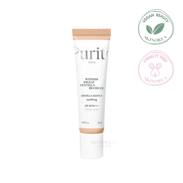 Purito Seoul Wonder Releaf Centella BB Cream SPF30 PA++ – Rose Ivory 15 | Soothing Korean BB Cream