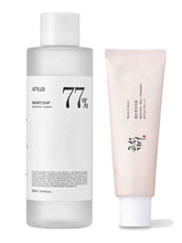 [Soothing and radiant Duo] Anua - Heartleaf 77% Soothing Toner 40ml + Beauty of Joseon   Relief Sun : Rice + Probiotics SPF50+ PA++++ 10 ml