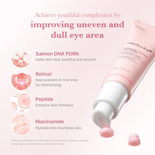 Pink skincare tube with text on a light pink background