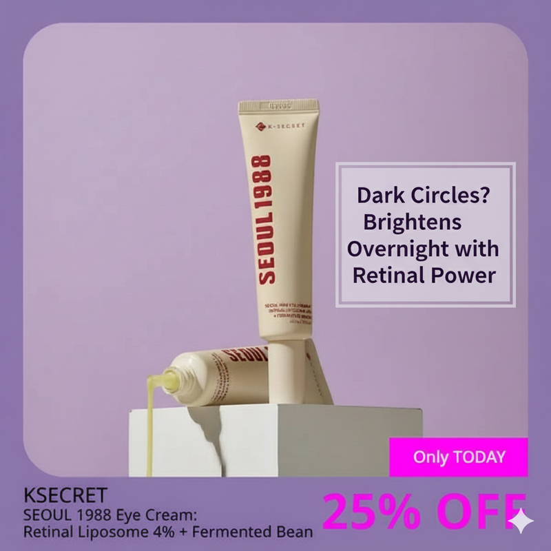 KSECRET SEOUL 1988 Retinal anti-aging eye cream (4% retinal!) now in Pakistan