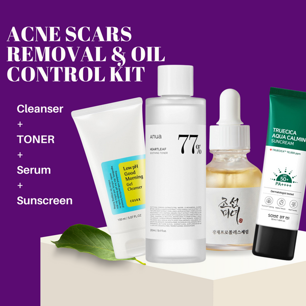 [A] ACNE SCARS REMOVAL & OIL CONTROL KIT