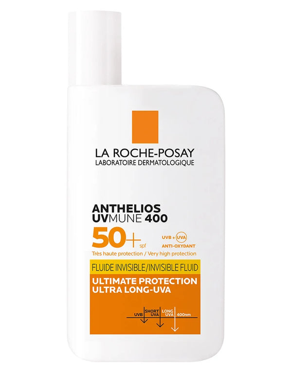 La Roche Posay Anthelios Ultra Light  Invisible  Fluid UVmune 400  SPF50+ Sunscreen - 50ml