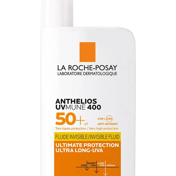La Roche Posay Anthelios Ultra Light  Invisible  Fluid UVmune 400  SPF50+ Sunscreen - 50ml