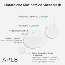 [ APLB ] Glutathione Niacinamide Sheet Mask 25ml 1ea-korean-skincare.pk