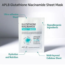 [ APLB ] Glutathione Niacinamide Sheet Mask 25ml 1ea-korean-skincare.pk