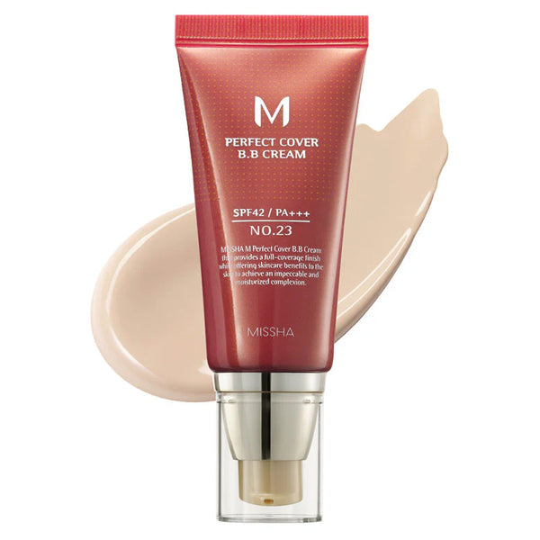Missha M Perfect Cover BB Cream SPF42 PA+++ No.23 Natural Beige – Natural Coverage & Glow | Original Korean Skincare Pakistan