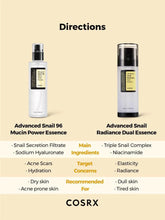 [COSRX] Advanced Snail Radiance Dual Essence 80ml – Korean-skincare Pakistan