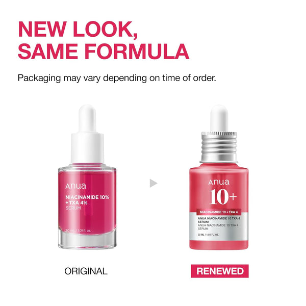 [ANUA] Renewed 10% Niacinamide + 4% Tranexamic Acid Serum30ml for Glass Skin – Korean Skincare for Acne Marks, Dark Spots, Pore Care, Sensitive Skin, Fragrance Free - ANUA