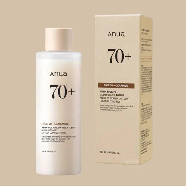 [ANUA] Rice 70 Glow Milky Toner 250ml – Brightening & Hydrating Toner | 100% Authentic in Pakistan - ANUA