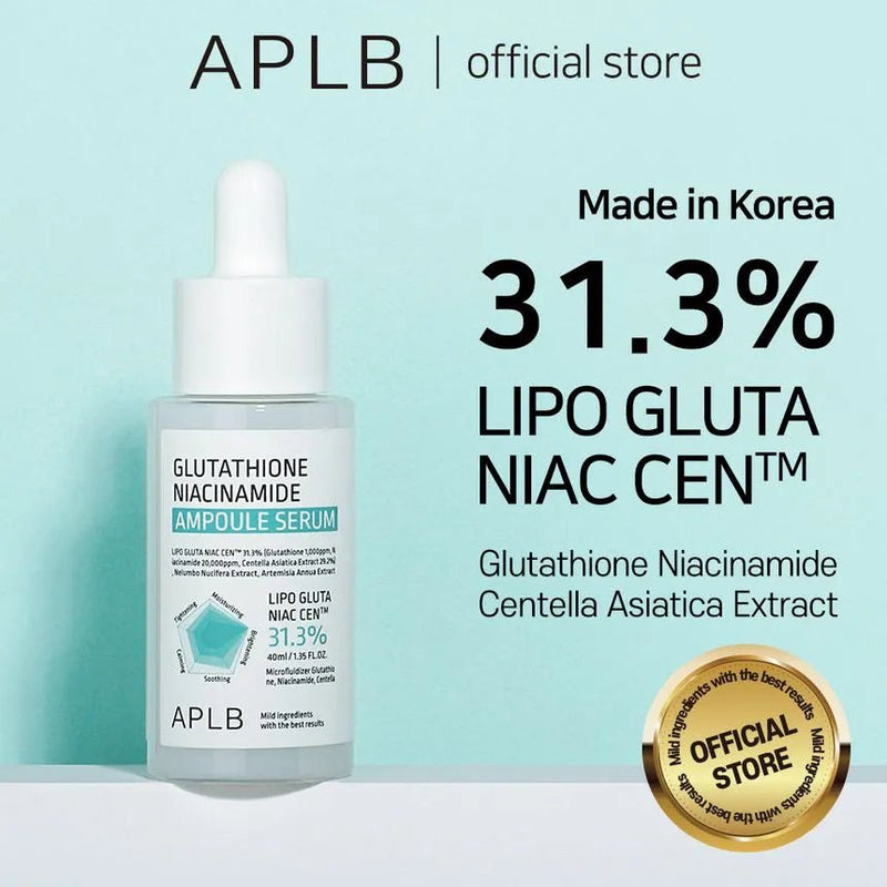 glutathione serum korean APLB Glutathione Niacinamide Ampoule Serum 40ml – Authentic Korean Skincare  in Pakistan – KOREAN SKINCARE PAKISTAN