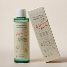 AXIS-Y Daily Purifying Treatment Toner 200ml – box and packaging: bottle and box side by side | Korean Skincare Pakistan