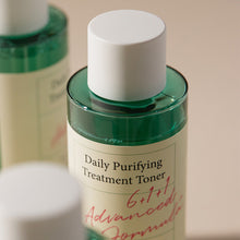 AXIS-Y Daily Purifying Treatment Toner 200ml – close-up of bottle top and label | Korean Skincare Pakistan