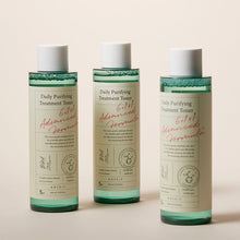 AXIS-Y Daily Purifying Treatment Toner 200ml – front of the pack: three toner bottles front view | Korean Skincare Pakistan