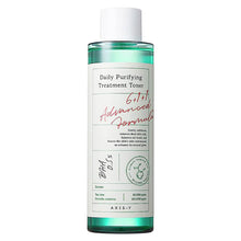 AXIS-Y Daily Purifying Treatment Toner 200ml – front of the pack: green bottle with white cap | Korean Skincare Pakistan