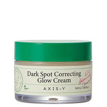 AXIS-Y Dark Spot Correcting Glow Cream 50ml – front of the pack: closed jar with green lid | Korean Skincare Pakistan