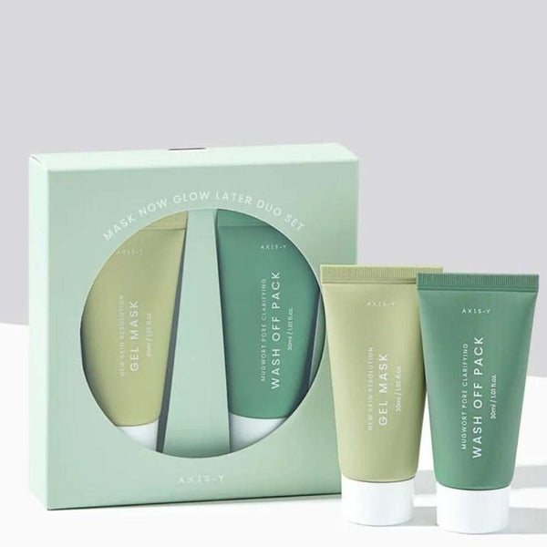"[AXIS-Y] Mask Now Glow Later Set (Mugwort Pore Clarifying Wash Off Pack 30ml