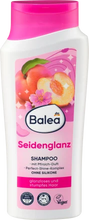 Balea Dm- Shampoo Silk Shine with Peach Fruit scent A Solution for dull and dead ends Hair   - 300 ml