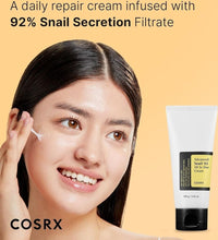 COSRX Advanced Snail 92 Cream tube texture swatch