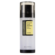 COSRX Advanced Snail Radiance Dual Essence 80ml – front of the pack: pump bottle with clear cap | Korean Skincare Pakistan