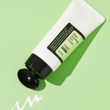 COSRX Aloe Soothing Sun Cream SPF50+ PA+++ – front of the pack: open tube with cream squiggle | Korean Skincare Pakistan