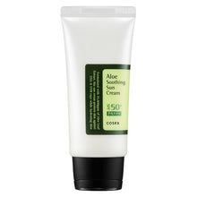 COSRX Aloe Soothing Sun Cream SPF50+ PA+++ – front of the pack: white tube with black cap | Korean Skincare Pakistan