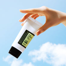 COSRX Aloe Soothing Sun Cream SPF50+ PA+++ – held in hand to show the size | Korean Skincare Pakistan