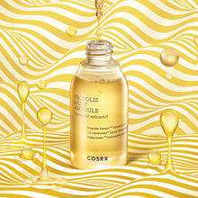 COSRX Full Fit Propolis Light Ampoule 30ml – front of the pack: open bottle with dropper droplets | Korean Skincare Pakistan