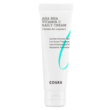 COSRX Refresh AHA BHA Vitamin C Daily Cream 50ml – front of the pack: white tube standing cap down | Korean Skincare Pakistan