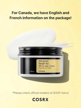 [COSRX] Advanced Snail 92 All in one Cream, 100 g - Korean-Skincare.Pk