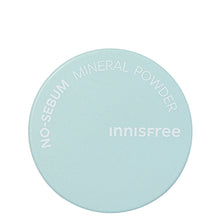 Innisfree - No Sebum Mineral Powder 5g – front of the pack: mint compact lid top view | Korean Skincare Pakistan