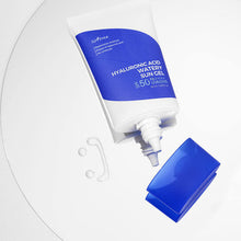 ISNTREE Hyaluronic Acid Watery Sun Gel SPF50+ PA++++ 50ml – texture swatch | Korean Skincare Pakistan