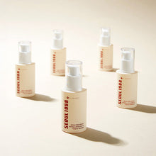 KSECRET SEOUL 1988 Serum: Retinal Liposome 2% + Black Ginseng 30ml – five serum pump bottles arranged | Korean Skincare Pa…