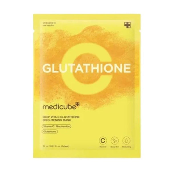 Medicube Deep Vita C Glutathione Brightening Mask – 1 Sheet - Authentic Korean skincare in Pakistan - Medicube