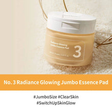 [Numbuzin] No.3 Radiance Glowing Jumbo Essence Pad – 70 Pads (150ml) – Brightening Toner Pads – Authentic Korean Skincare in Pakistan - numbuzin