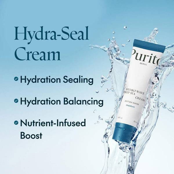 [PURITO SEOUL] Hydro Wave Deep Sea Cream 50ml – Hydrating Korean Moisturizer for Dry & Sensitive Skin | Authentic product in Pakistan - Purito SOUL