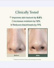 Before and after comparison of skin texture improvement with clinical testing results.