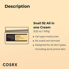 [Bundle Offer- CORSX Snail Mucin Skin Repair Glow Kit]  Advanced Snail 96 Mucin Power Essence - Facial Essence 100ml + Advanced Snail 92 All in one Cream