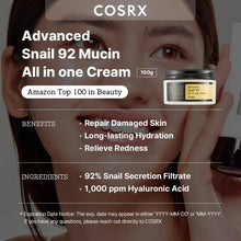 [Bundle Offer- CORSX Snail Mucin Skin Repair Glow Kit]  Advanced Snail 96 Mucin Power Essence - Facial Essence 100ml + Advanced Snail 92 All in one Cream