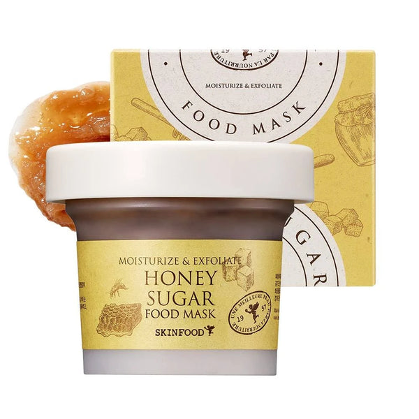 [SKINFOOD] Honey Sugar Food Mask 120g – Exfoliating &amp; Hydrating Face Mask | Korean-Skincare.PK