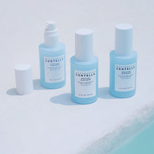 SKIN1004 Madagascar Centella Hyalu-Cica Blue Serum 30ml – three serum bottles, one cap off | Korean Skincare Pakistan