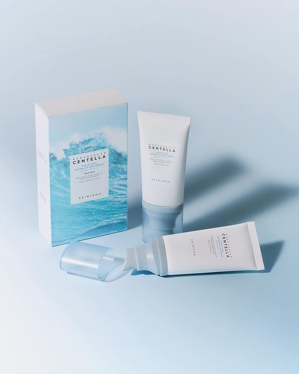 [SKIN1004] Madagascar Centella Hyalu - Cica Water - Fit Sun Serum SPF50+ PA++++ - 50ml – Korean Sunscreen for Oily & Sensitive Skin - SKIN1004