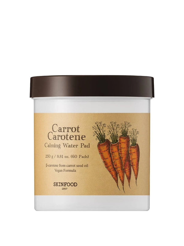 [Skinfood] Carrot Carotene Calming Water Pad 60EA – Soothing Toner Pads - 100% Authentic Korean - Skincare Pakistan - SKINFOOD