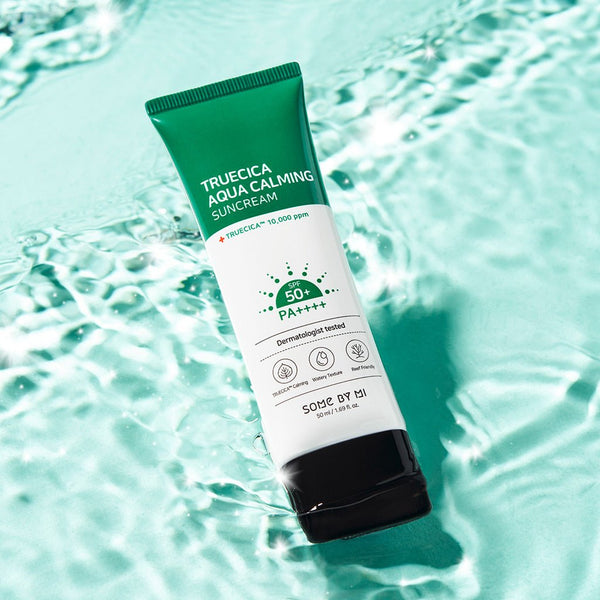 [SOME BY MI] TRUECICA Aqua Calming Suncream SPF 50++++ 50ml – Powerful Sun Protection & Soothing Formula | Korean Sunscreen in Pakistan - SOME BY MI